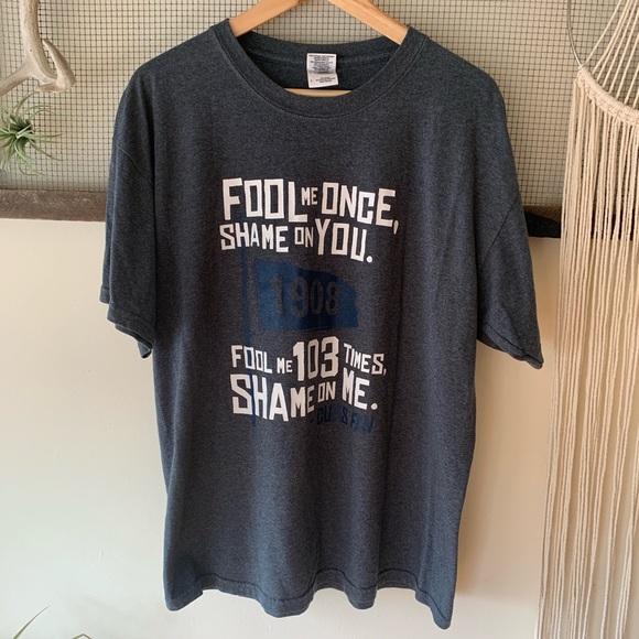 Gildan Other - Fool Me Once Cubs Fan Tee